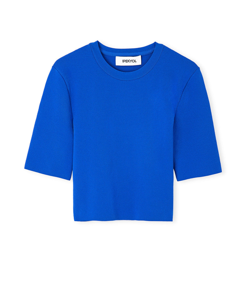 Ipekyol Round Neck Basic Knitwear Blue