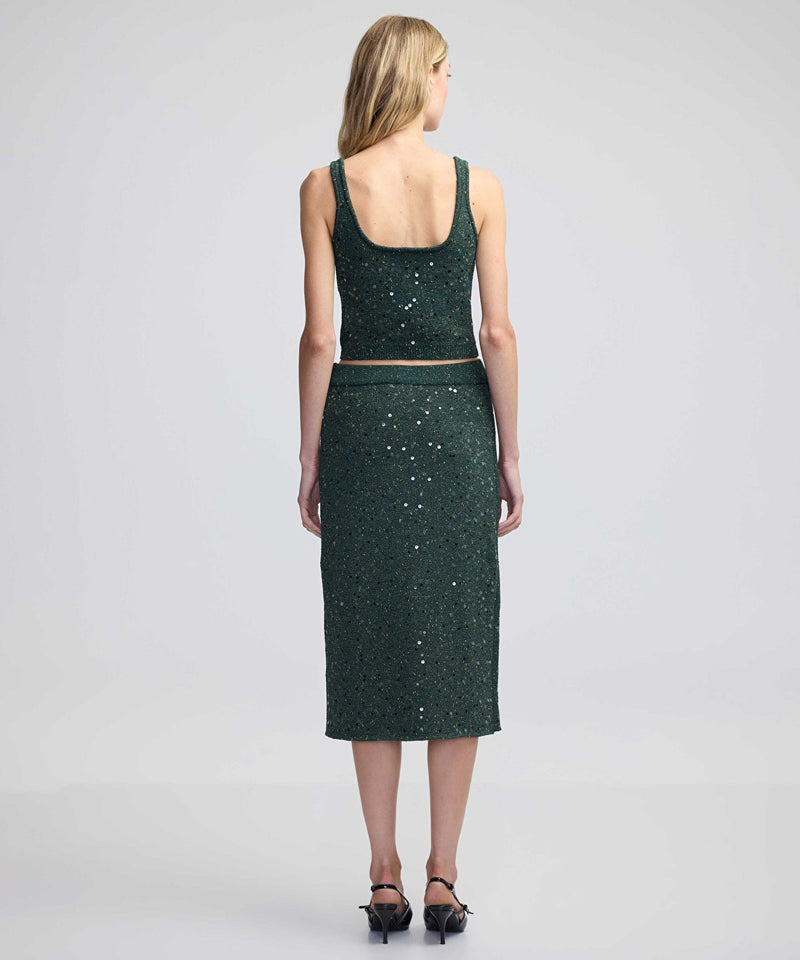 Ipekyol Sequined Strappy Knitwear Green