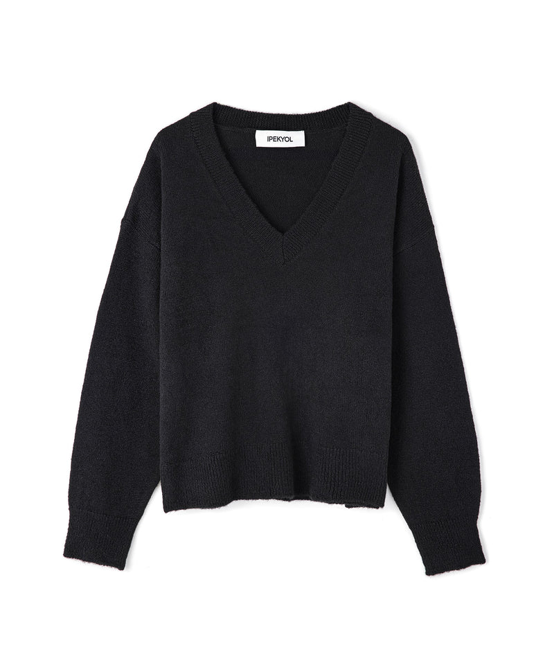 Ipekyol V-Neck Basic Knitwear Black