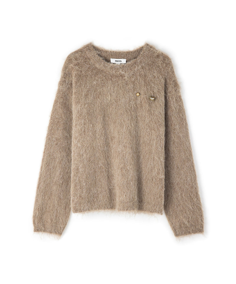 Ipekyol Metal Accessory Sweater Light Brown