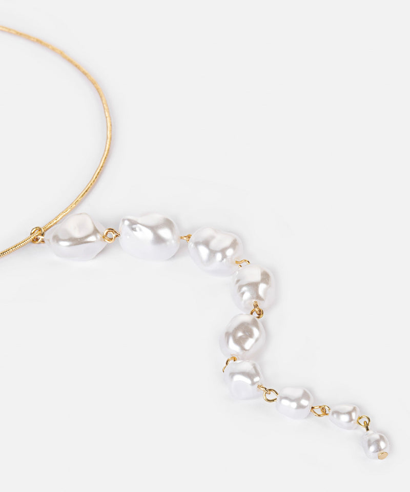 Ipekyol Faux Pearl Long Necklace Gold