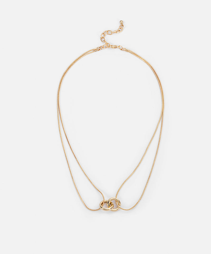 Ipekyol Interlocking Metal Necklace Gold