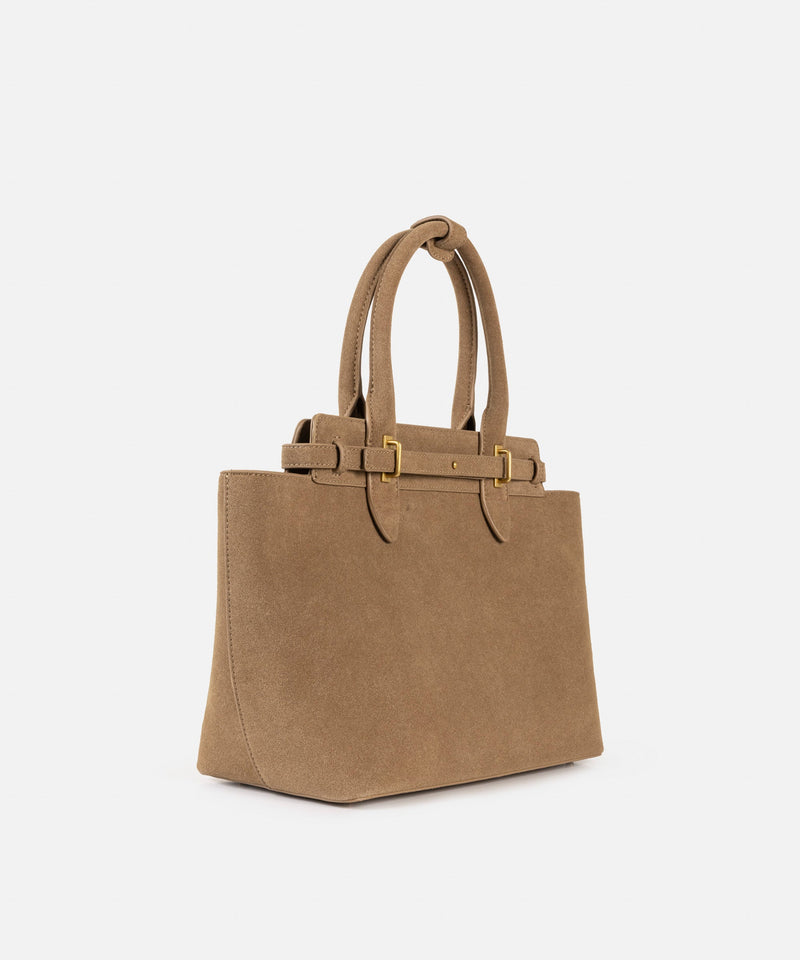 Ipekyol Boho Suede Tote Bag Mink