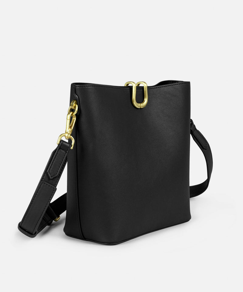 Ipekyol Metal Buckle Bucket Bag Black