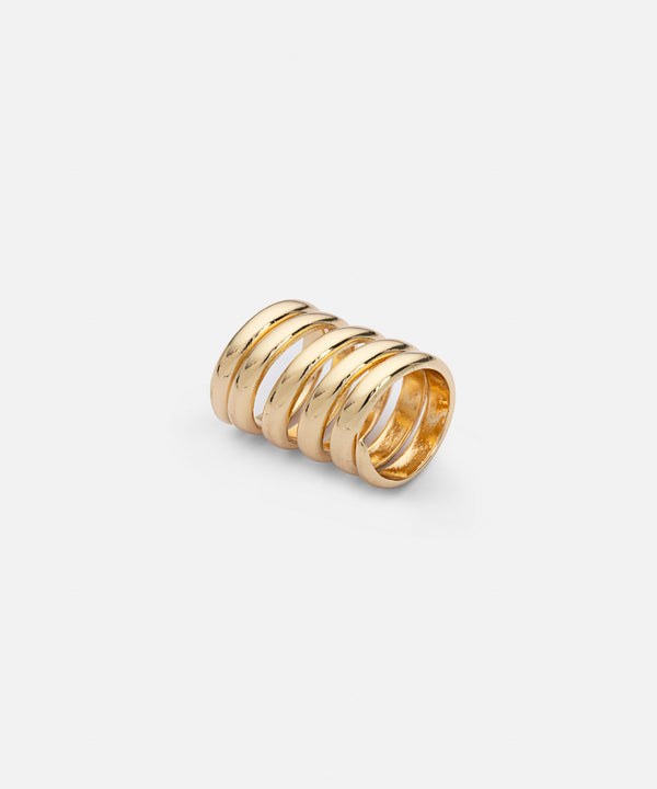 Ipekyol Metal Spiral Ring Gold