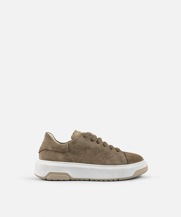 Ipekyol Suede Textured Lace-Up Sneakers Mink