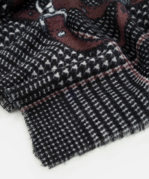 Ipekyol Pattern Mix Shawl Grey