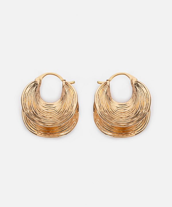 Ipekyol Textured Earrings Gold