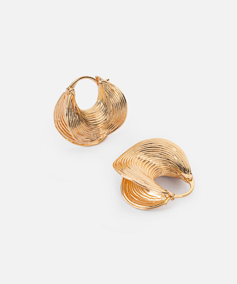 Ipekyol Textured Earrings Gold