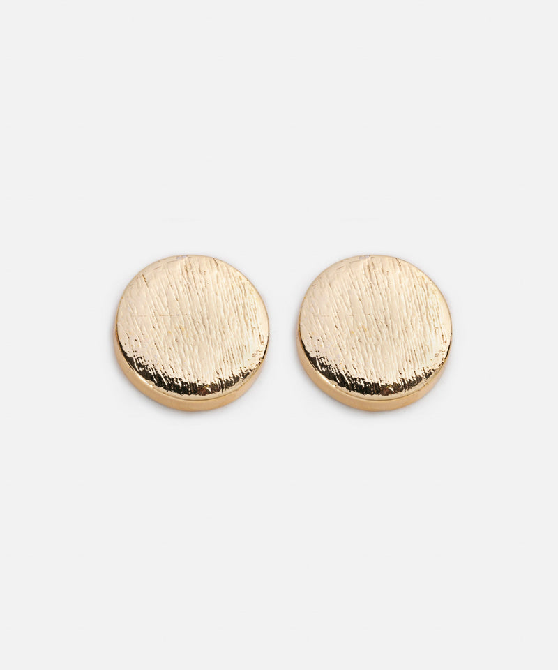 Ipekyol Round Shaped Textured Earrings Gold