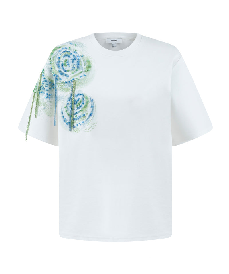 Ipekyol Embroidered Detail T-Shirt Off White