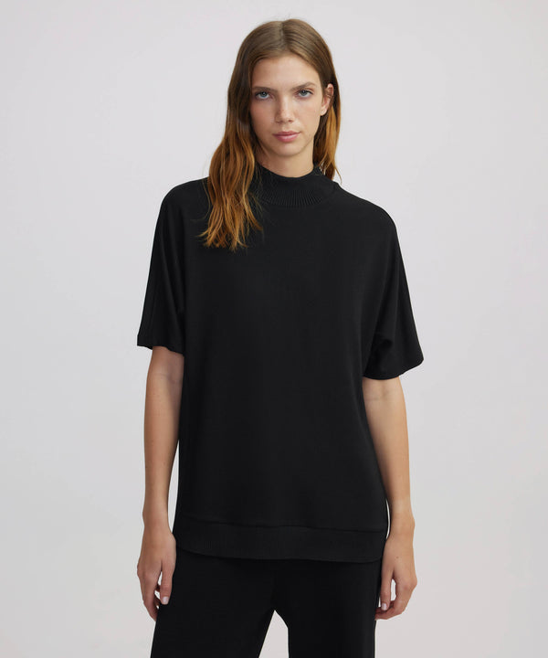 Ipekyol Ribbed Rib Mix T-Shirt Black