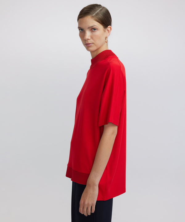 Ipekyol Ribbed Rib Mix T-Shirt Red