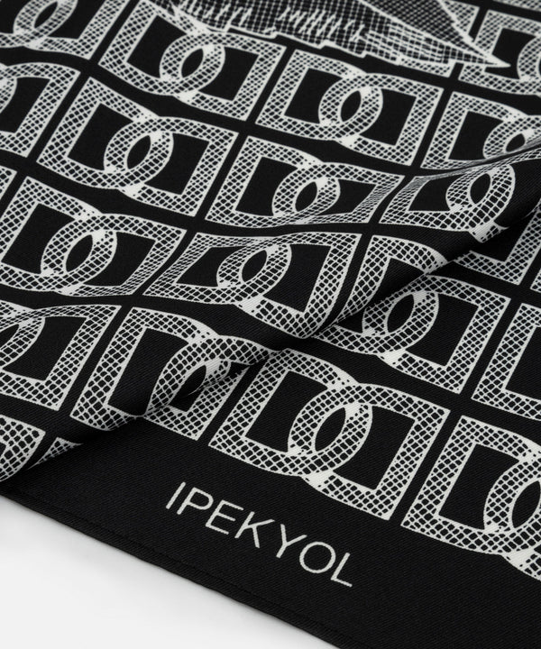 Ipekyol Patterned Scarf Grey