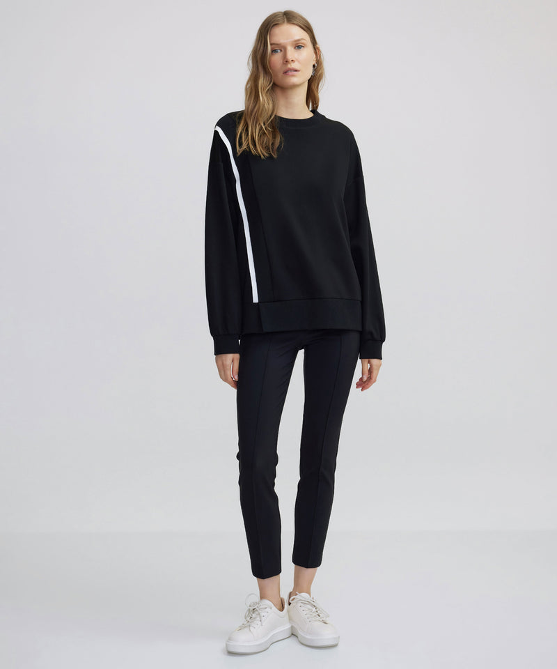 Ipekyol Contrast Stripe Sweatshirt Black