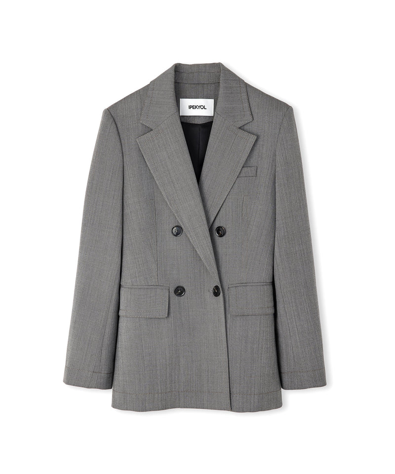 Ipekyol Wool Blend Blazer Mink