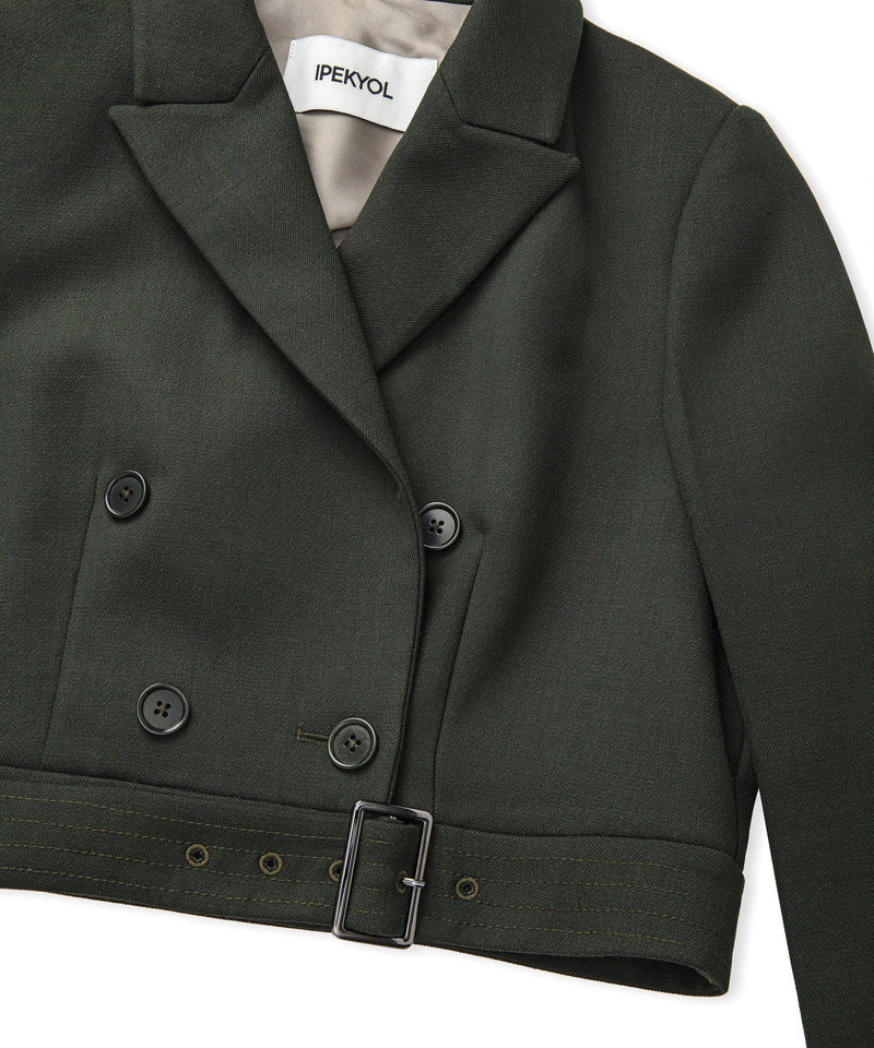 Ipekyol Belted Blazer Green