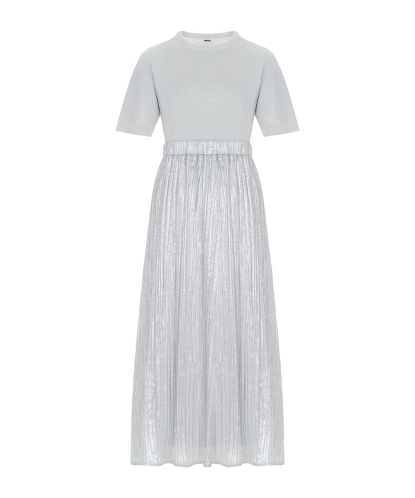 Ipekyol Mixed Midi Dress Silver