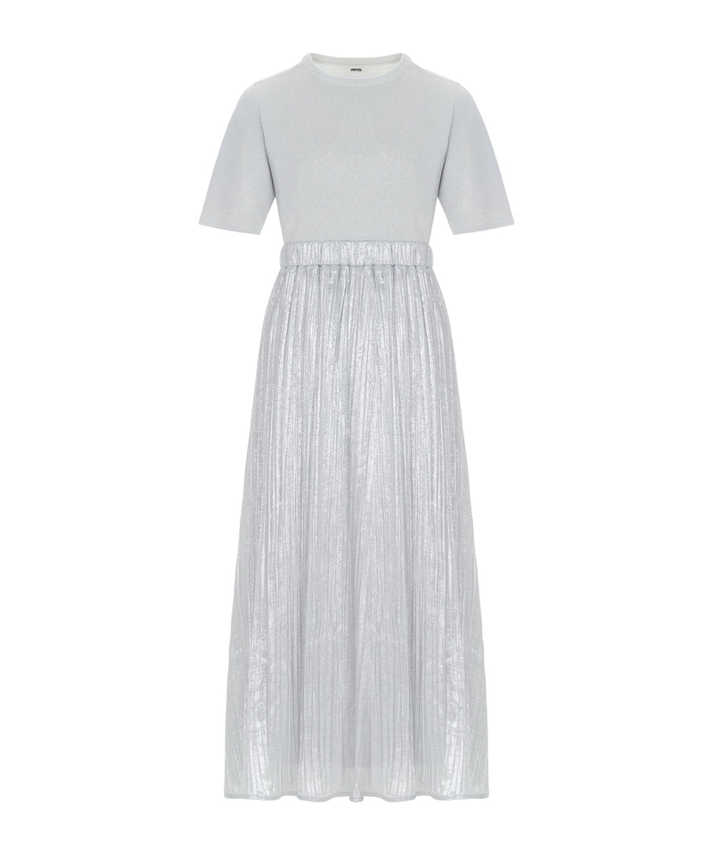 Ipekyol Mixed Midi Dress Silver