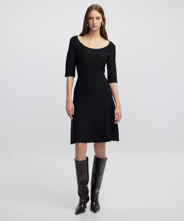 Ipekyol A-Line Knit Dress Black