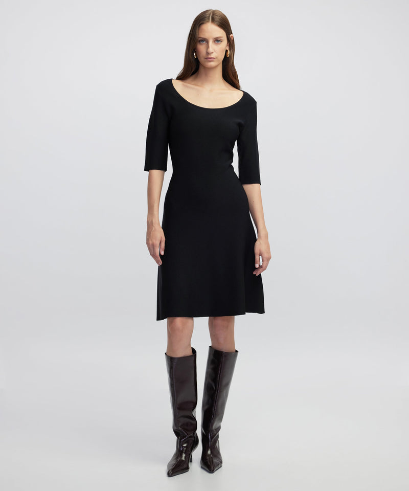 Ipekyol A-Line Knit Dress Black