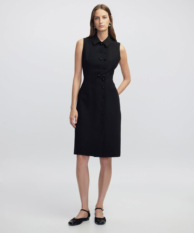 Ipekyol Asymmetric Midi Dress Black