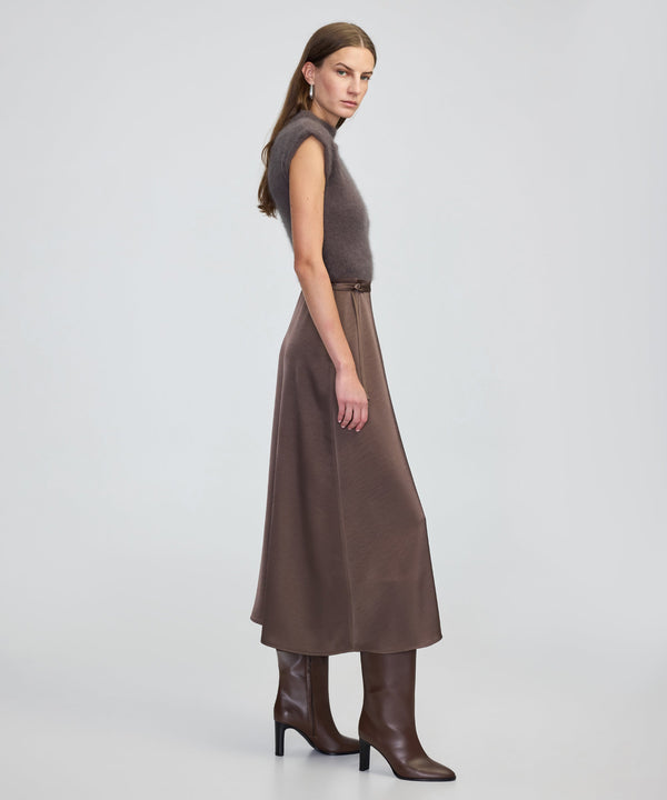 Ipekyol Belted Combination Dress Mink