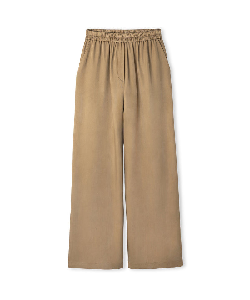 Ipekyol Elastic Waist Viscose Trousers Natural