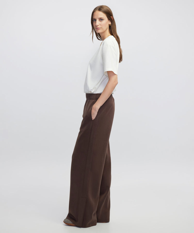 Ipekyol Elasticated Waist Wide-Leg Trousers Brown