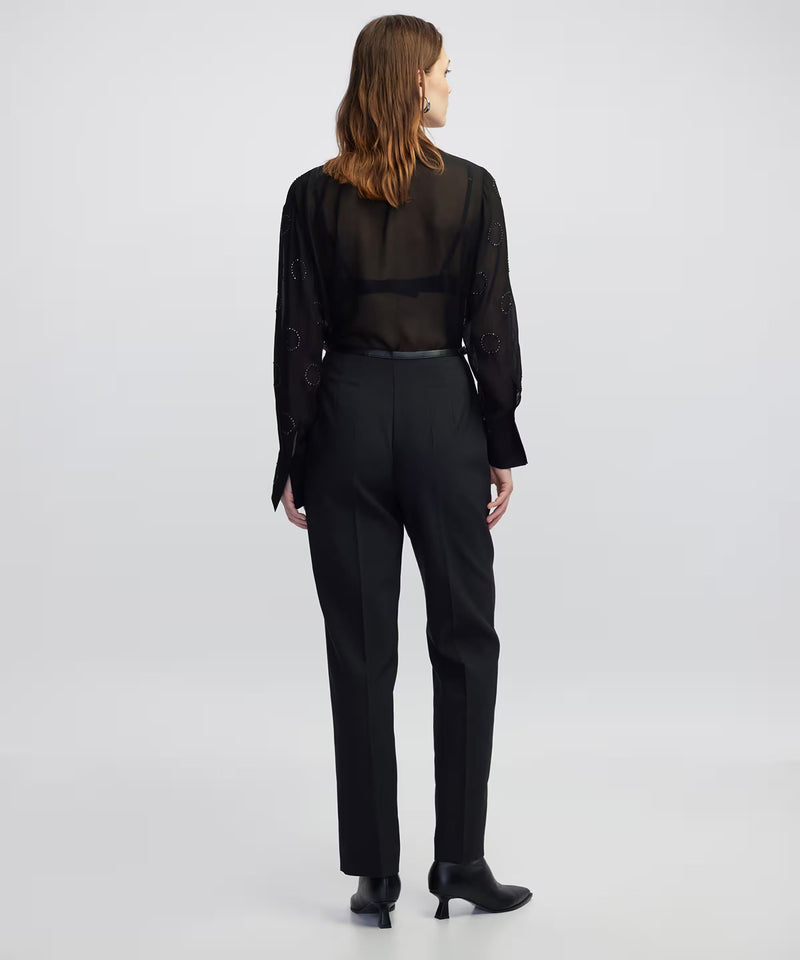 Ipekyol Belted Carrot Fit Trousers Black