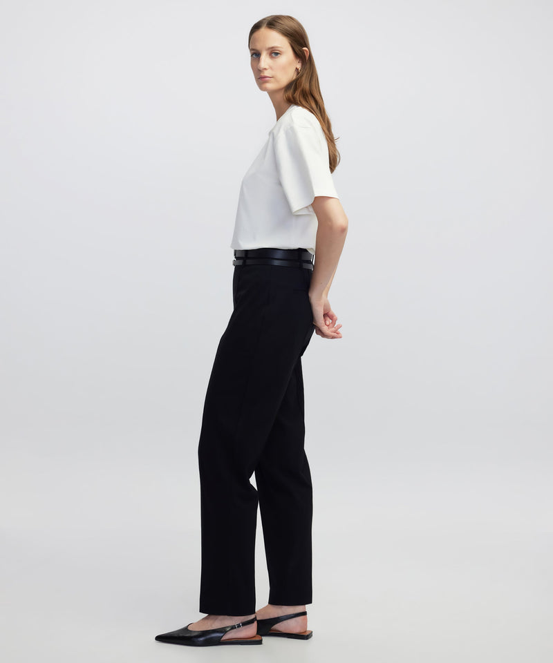 Ipekyol Double Belt Carrot Trousers Black