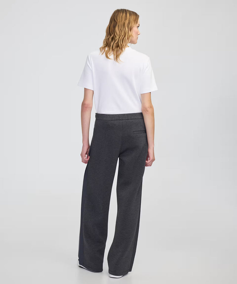 Ipekyol Color-Block Wide-Leg Trousers Anthracite