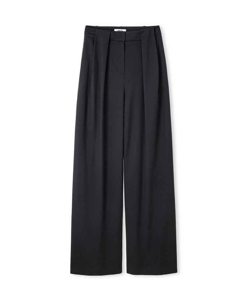 Ipekyol Wide-Leg Trousers With Belt Black