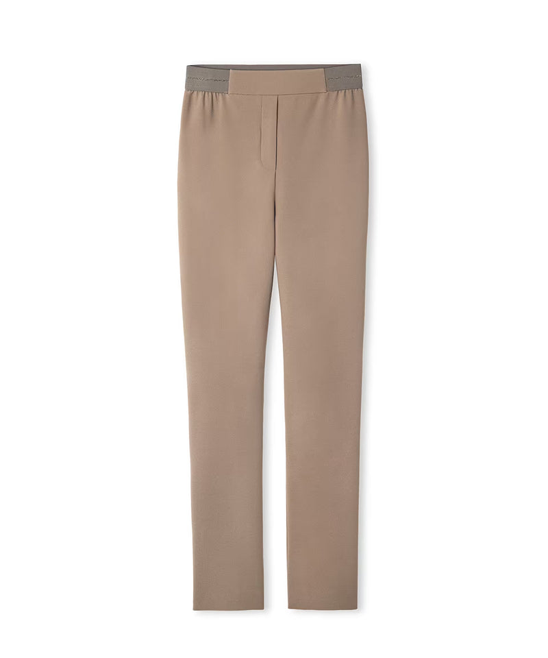 Ipekyol Metallic Stripe Skinny Trousers Mink