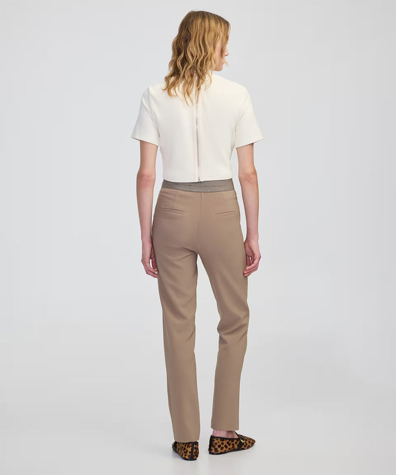 Ipekyol Metallic Stripe Skinny Trousers Mink