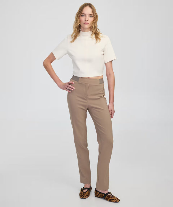 Ipekyol Metallic Stripe Skinny Trousers Mink