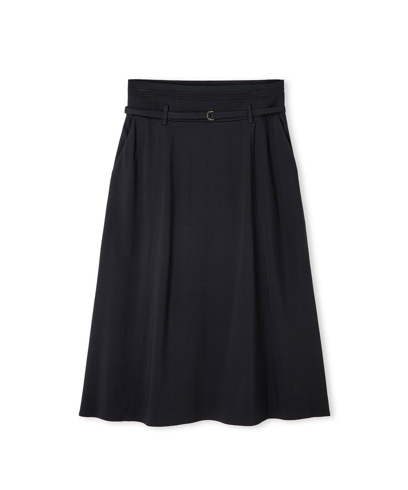 Ipekyol Belted Midi Skirt Black