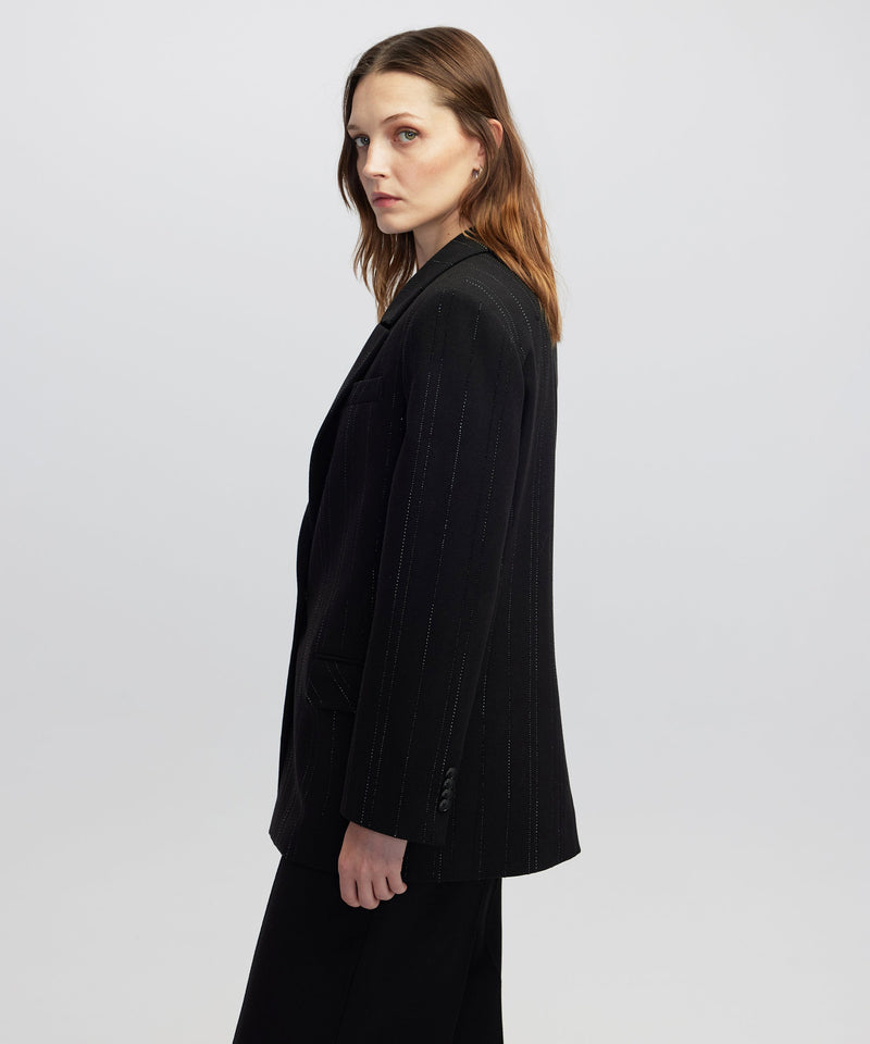 Ipekyol Rhinestone Blazer Black