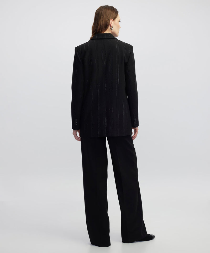 Ipekyol Rhinestone Blazer Black