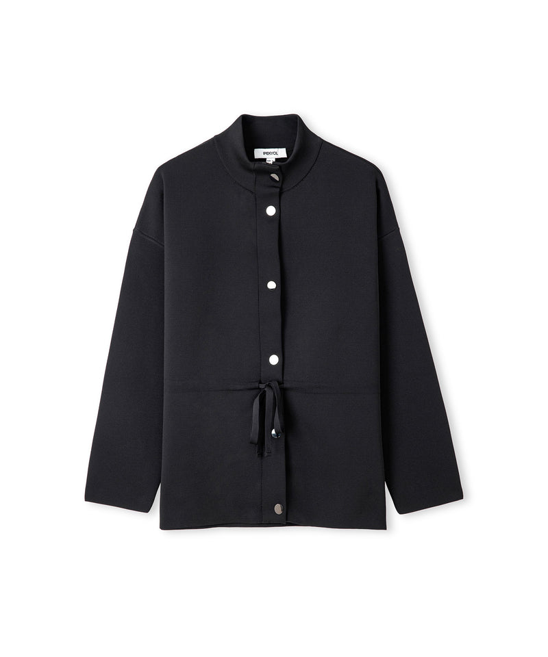 Ipekyol Adjustable Waist Knit Jacket Black