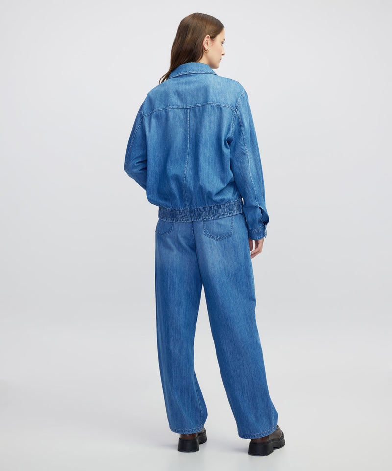 Ipekyol Zip-Front Denim Jacket Indigo