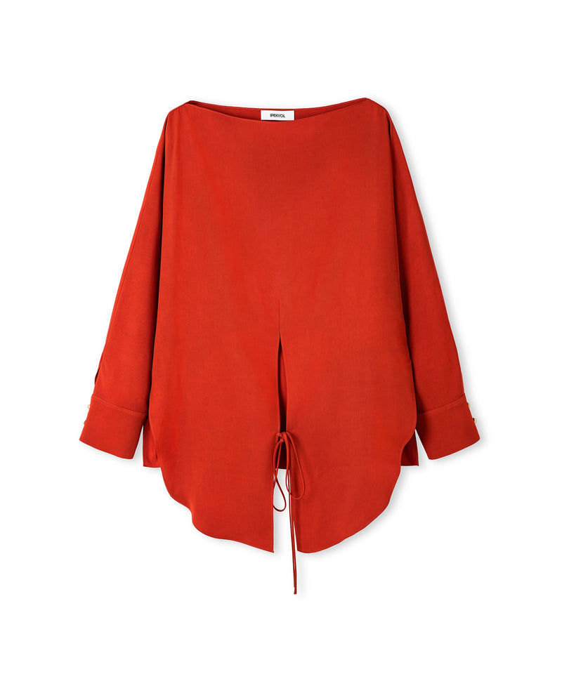 Ipekyol Basic Blouse With Tied Detail Brick