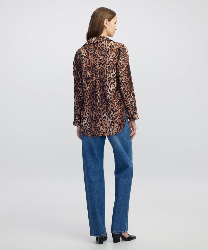 Ipekyol Animal Print Blouse Camel