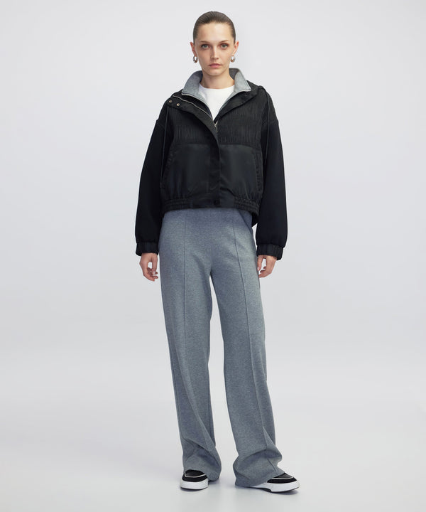 Ipekyol Mixed Media Coat Black