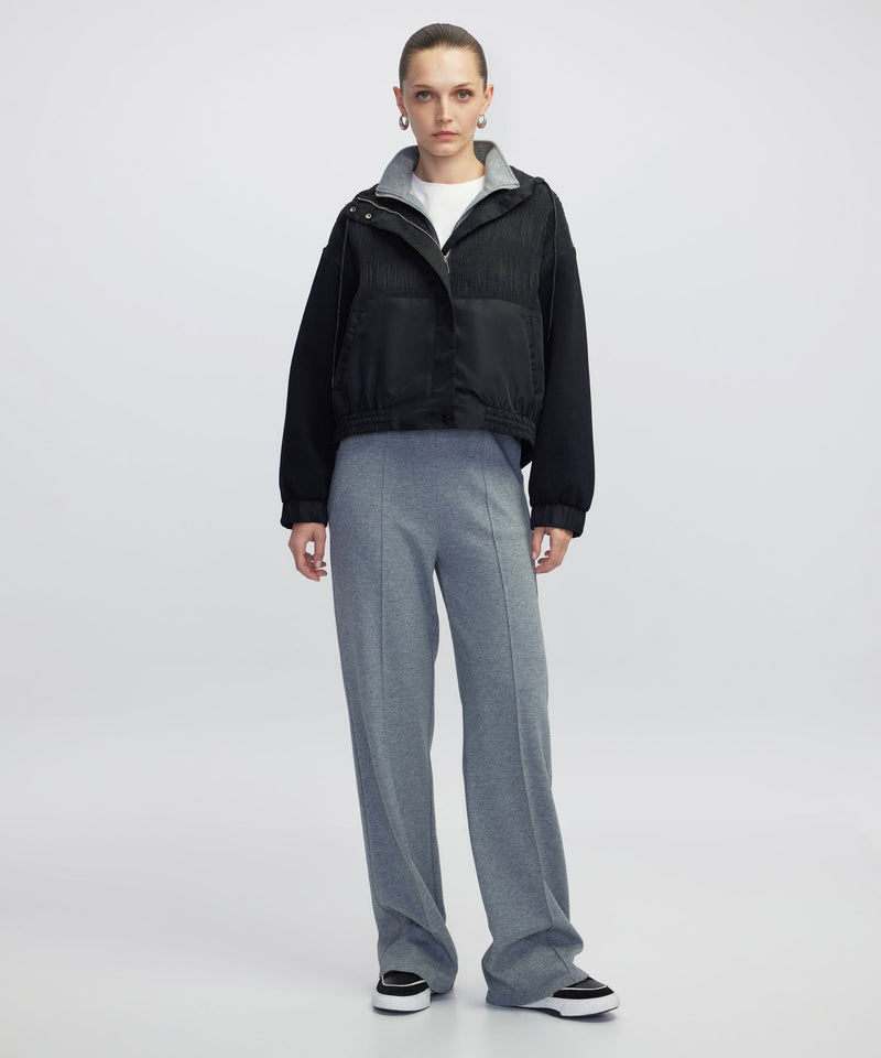 Ipekyol Mixed Media Coat Black