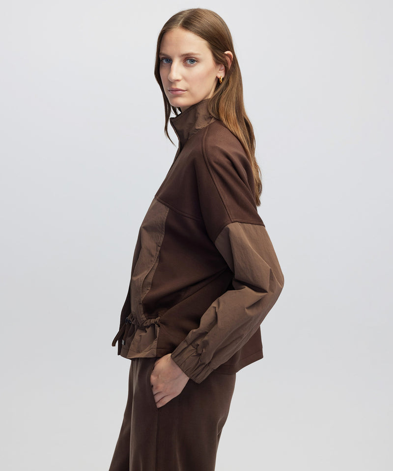Ipekyol Color-Block Technical Coat Brown