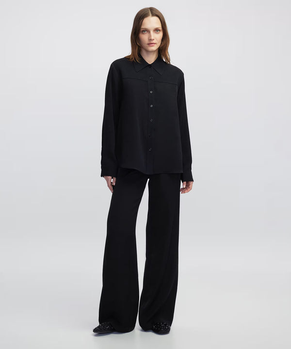 Ipekyol Knitwear Mix Relaxed Fit Shirt Black