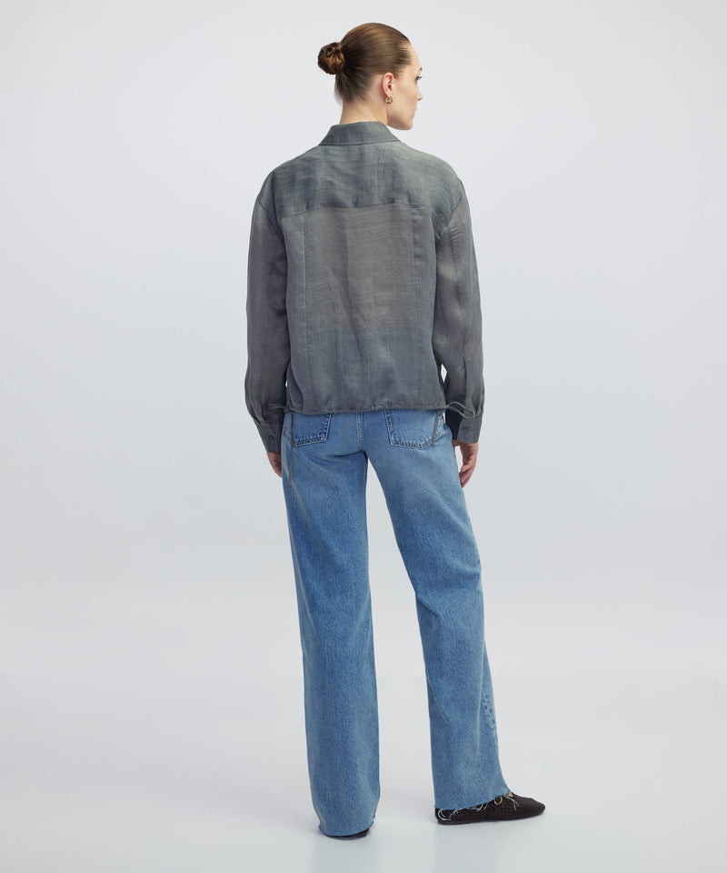 Ipekyol Adjustable Waist Shirt Grey