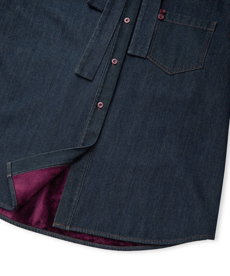 Ipekyol Tie-Neck Denim Shirt Indigo