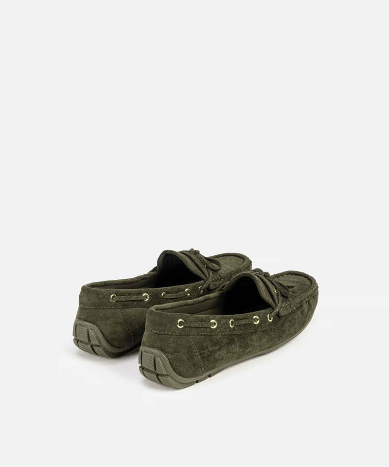Ipekyol Monogram Buckle Loafers Khaki